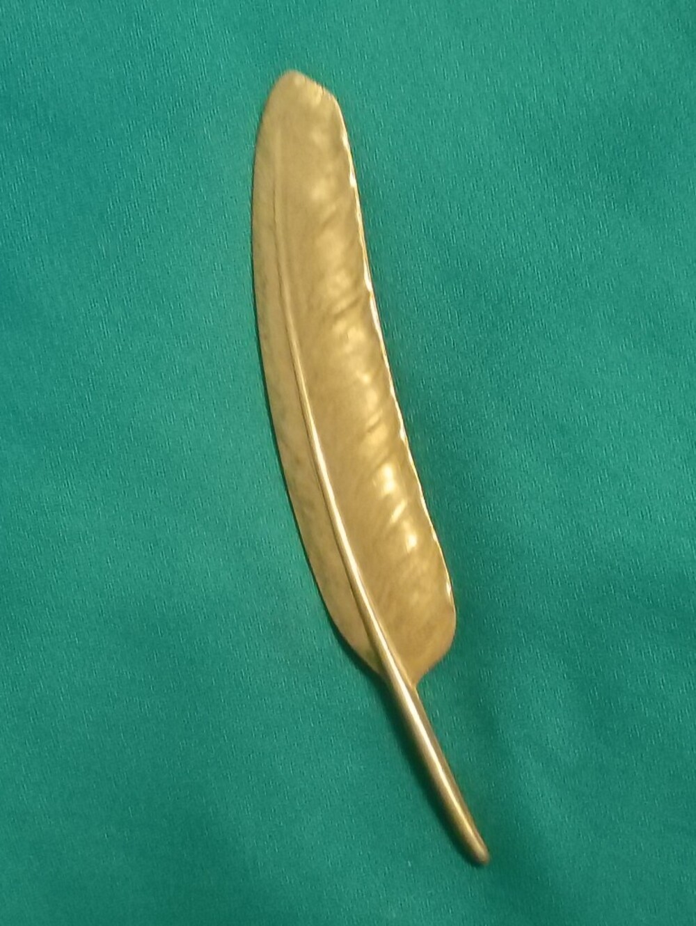 ❤️MIRIAM HASKELL Signed XL 6.75" Feather Brooch Pin